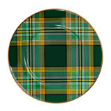 Tartan Green Salad Plate