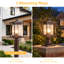 Luminaire extérieur en verre 15 po-255171473