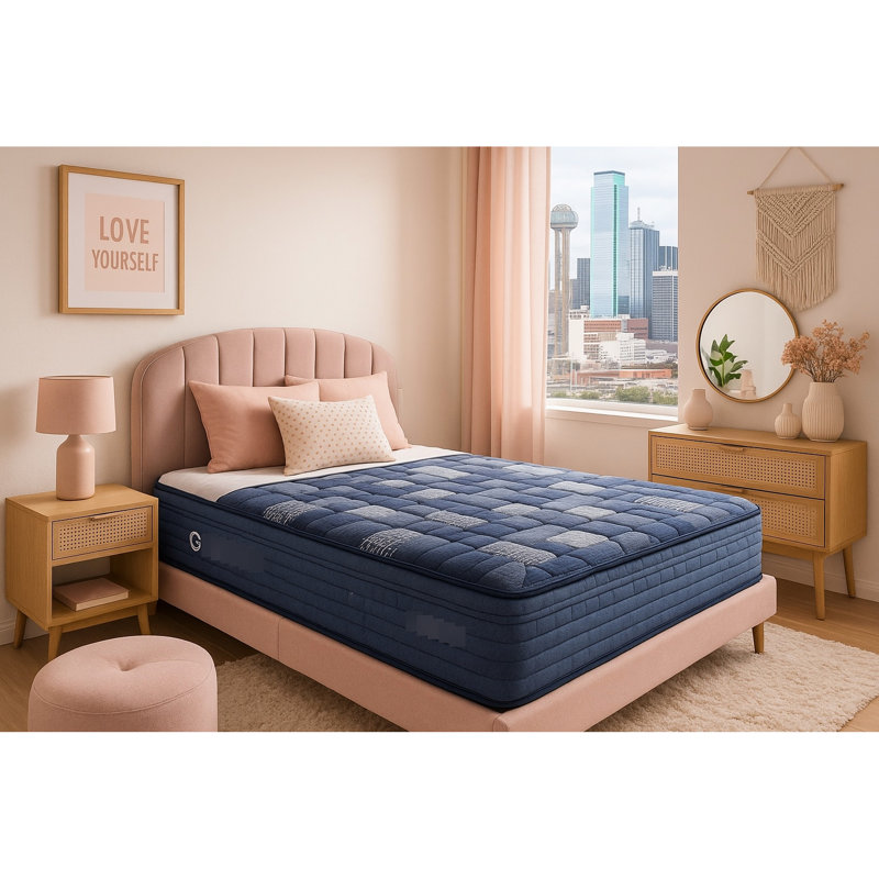 Full 10" Mattress With Pocket , Memory Foam, Layers And Compressed Shipping Style