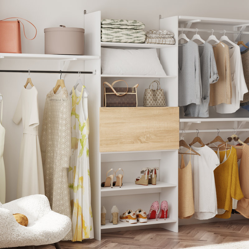 Closet Shelving With Desk