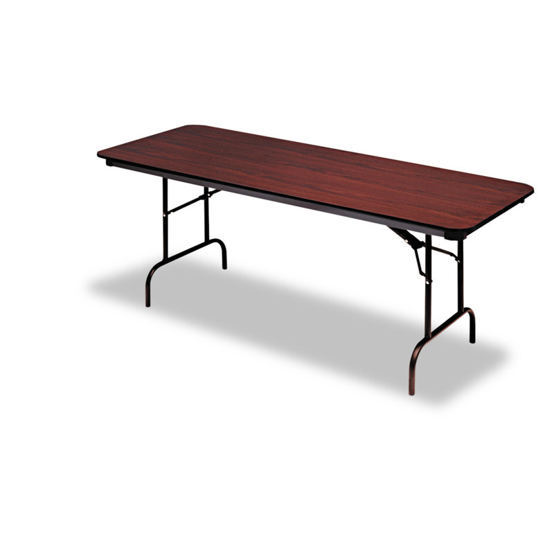 Table rectangulaire en bois, Acajou, H 29 po x L 96 po x l 30 po