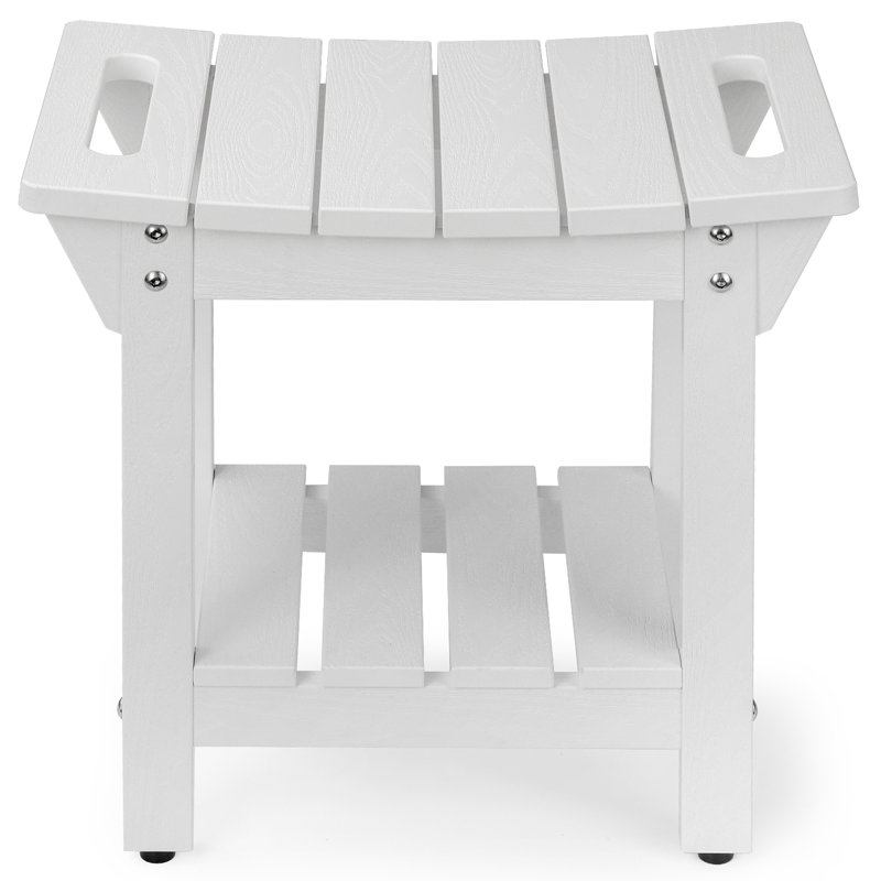 Sekia 18.6'' W Plastic Shower Bench, White