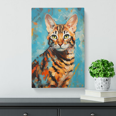 Bengal Cat Gestural No.2 - Print
