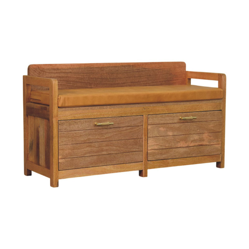 Naco Leather Upholstered Storage Bench