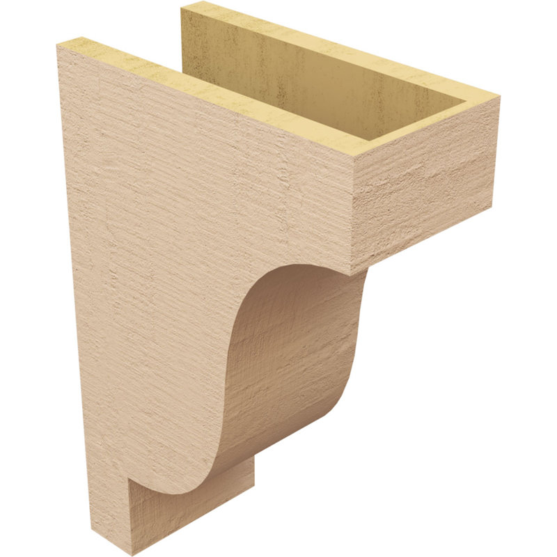 Bois de cèdre brut Newport, grain de bois TimberThane, brun clair apprêté, H 18 po x l 6 po x P 12 po