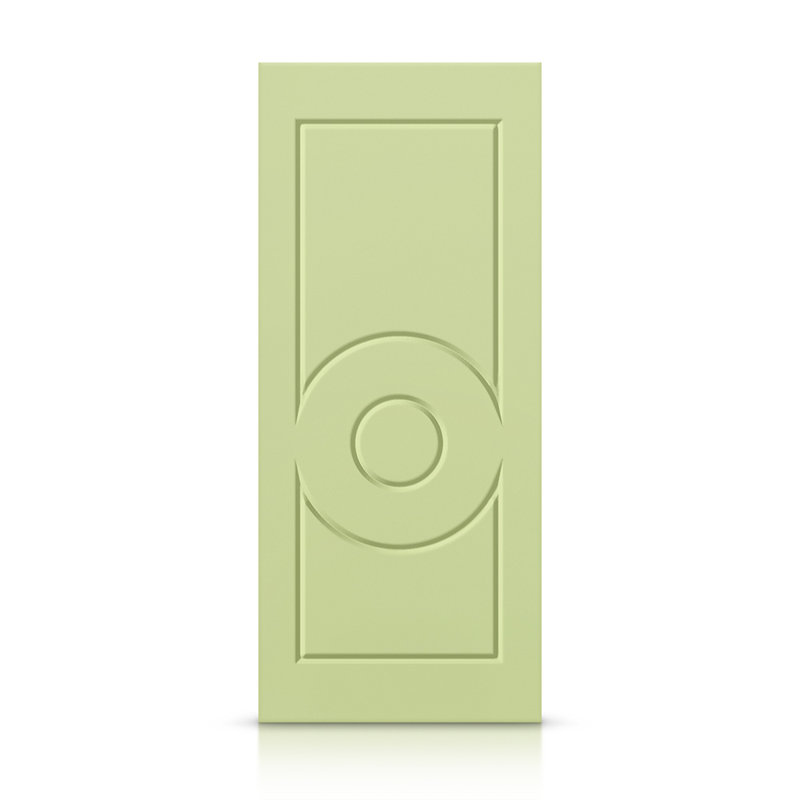 Porte standard à panneaux en bois massif, 42 po x 96 po, Vert sauge