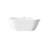 59'' acrylic freestanding bathtub with unique diamond pattern design: spacious oval shape
