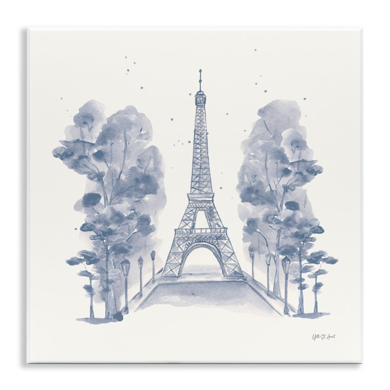  Art mural aquarelle sur la tour Eiffel par Yvette St. Amant