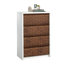 Commode 4 tiroirs pour le salon, finition blanche