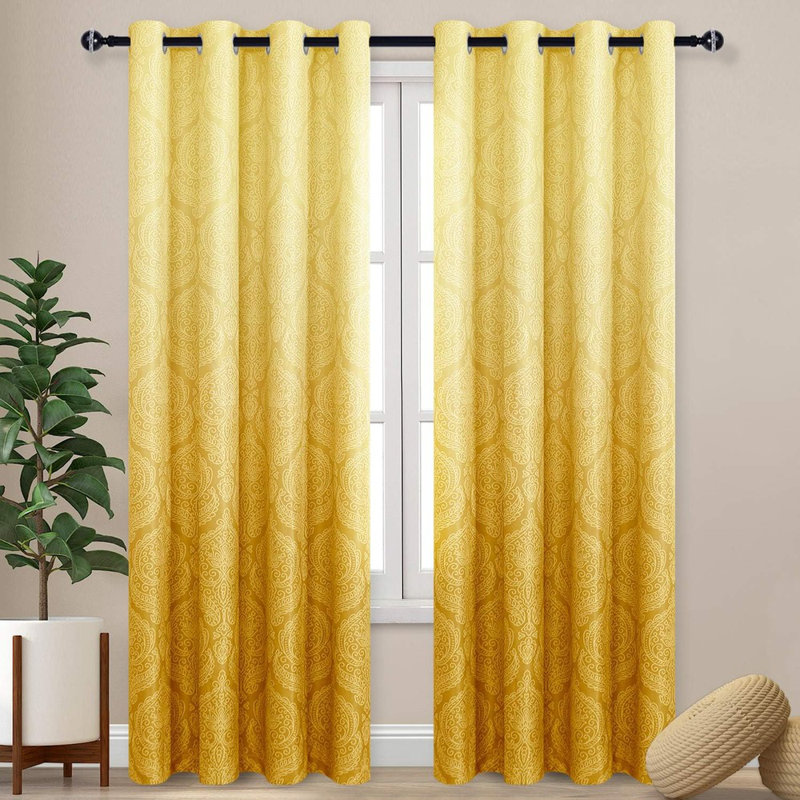 Blackout Curtains for Bedroom,Yellow, Yellow