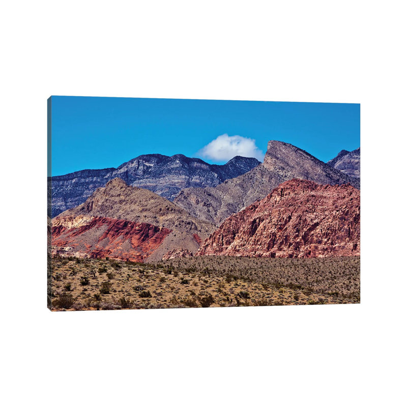 Red Rock Canyon, National Conservation Area, Nevada, USA by Michel Hersen - Wrapped Canvas Print, 20.32 cm H x 30.48 cm W