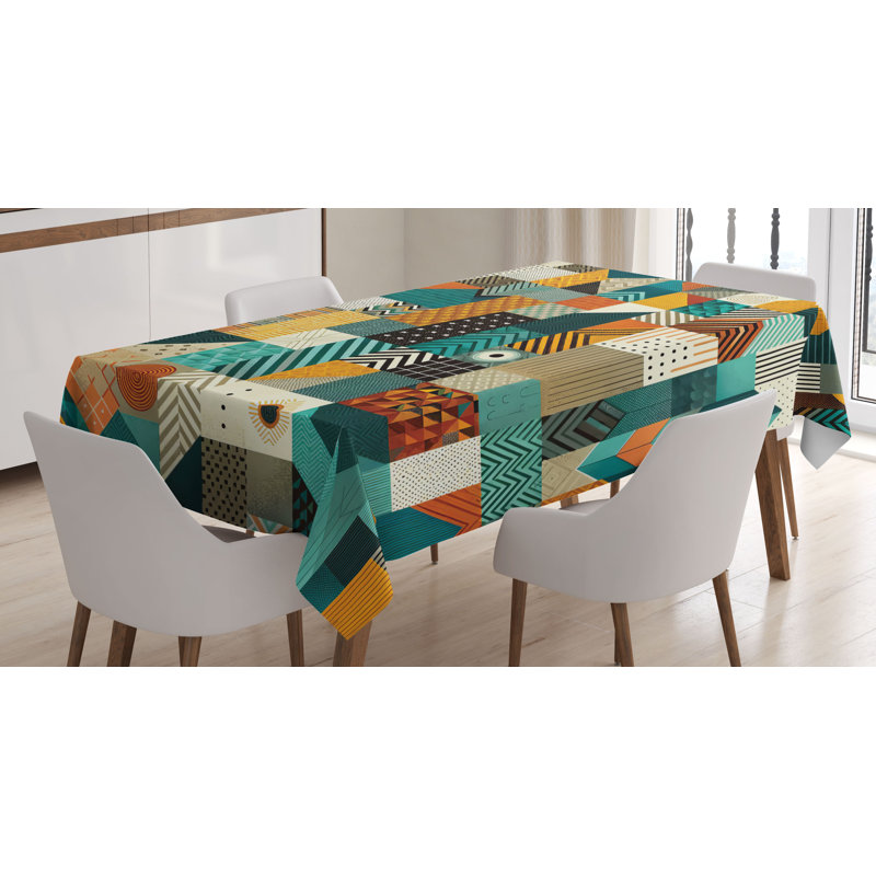 Symir Rectangle No Pattern Microfiber Tablecloth, 70" x 52"