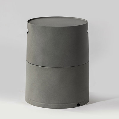Table d'appoint en acier avec couvercle de réservoir de propane