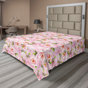 Vert pomme, rose pastel / floral