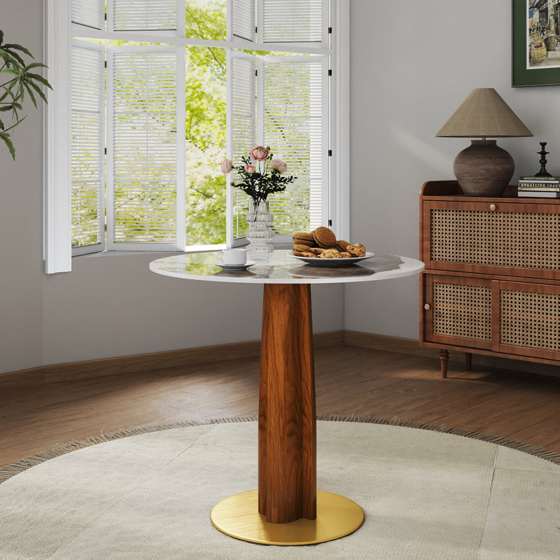 Ensemble de table et chaises de salle à manger 3 pièces Modern, Beige