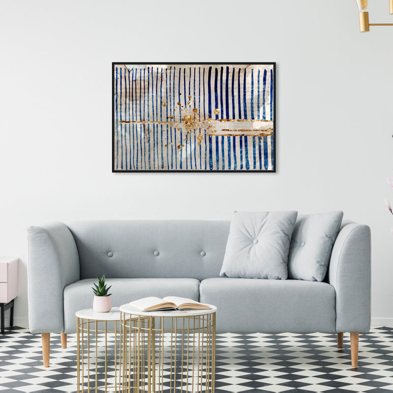 « Love Force Field », impression d'art graphique abstrait, H 15 po x l 10 po, Impression encadrée, Noir