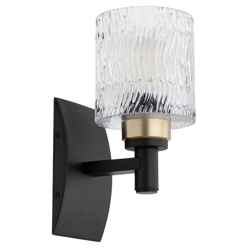 Marjoram Steel Armed Sconce, Noir