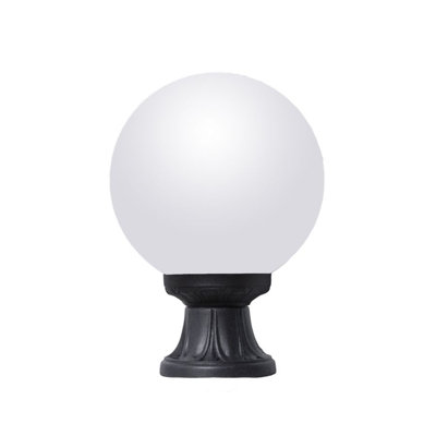 Danielian Stained Glass Pier Mount Light Post Lantern