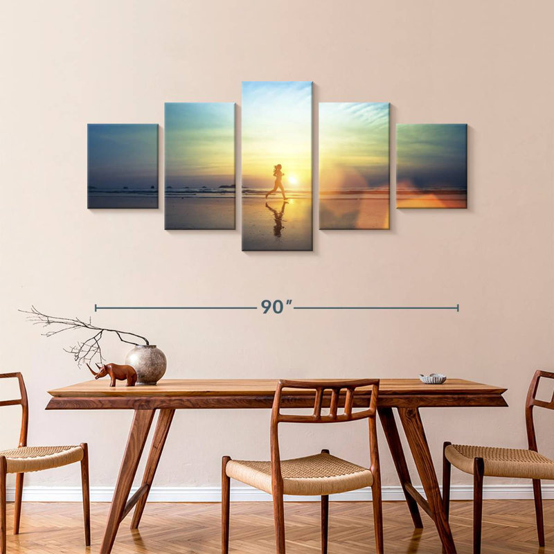 Sunset Running, 42" H x 92" W