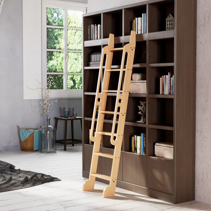 7 - Step Wood Lightweight Library Ladder