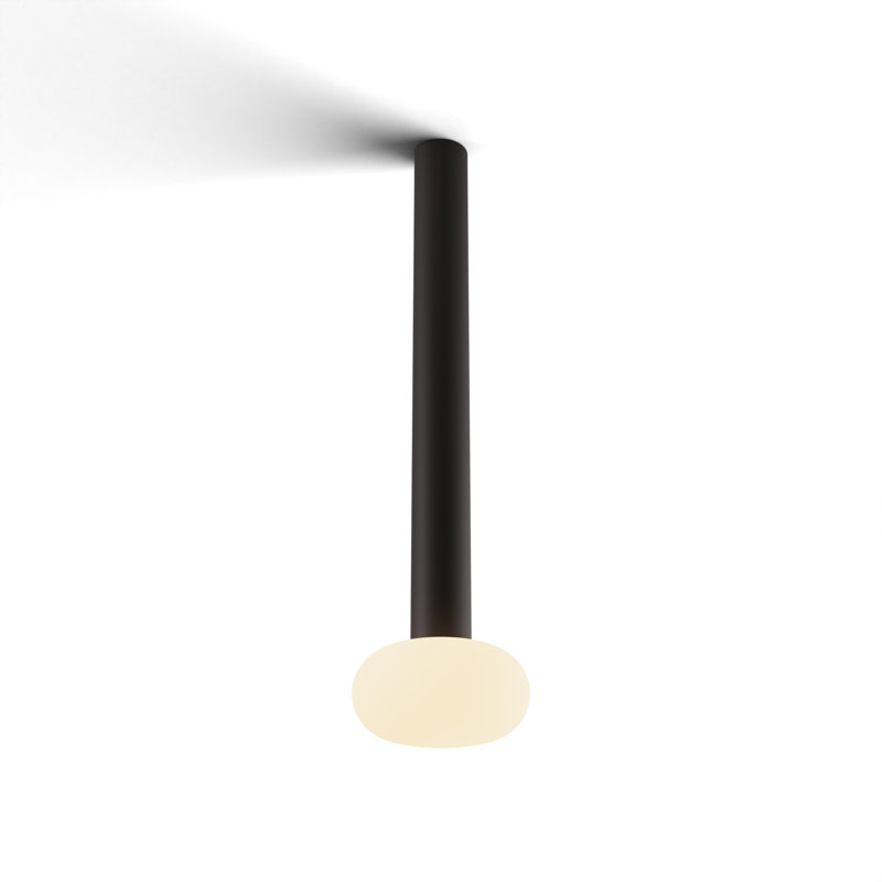 1 - Light LED Pendant, Matte Black