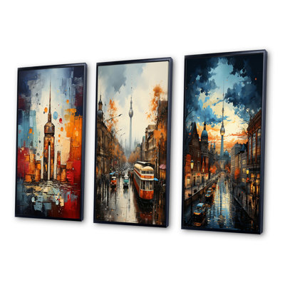 " Germany Berlin Wall Remnants " 3 - Pieces
