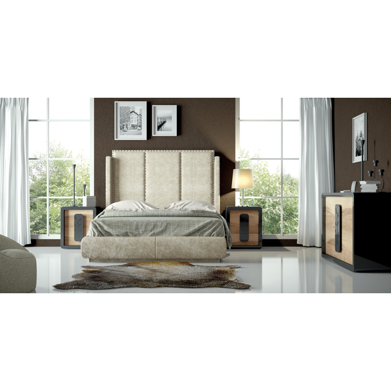 Lit standard Annalya, Grand, Gris soucieux