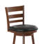 Tabouret de bar pivotant à hauteur échelle de qualité commerciale avec siège rembourré et rembourré-302501648-302501649