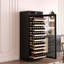 Armoire à vin noire intelligente à plusieurs niveaux à température contrôlée