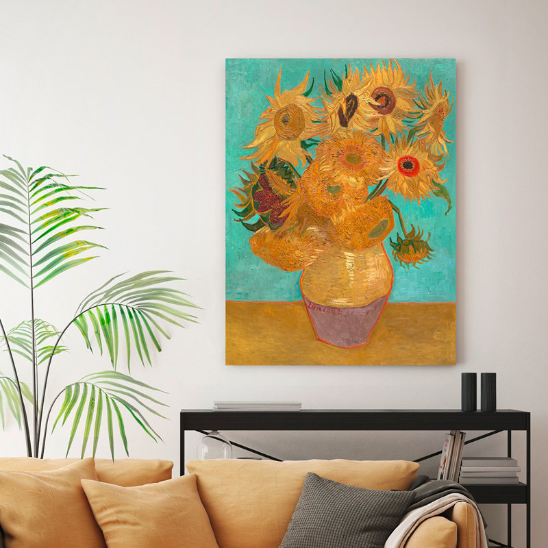 Sunflowers by Vincent Van Gogh - Wrapped Canvas Print, 70cm H x 50cm W x 4cm D