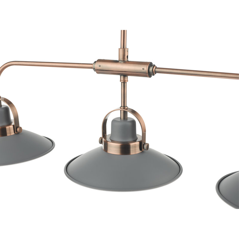 Amalia 3 - Light Kitchen Island Pendant, Copper/Grey