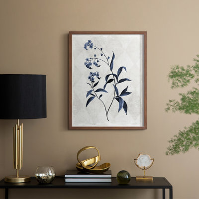 Harlequin Botanical I, reproduction encadrée - bois massif