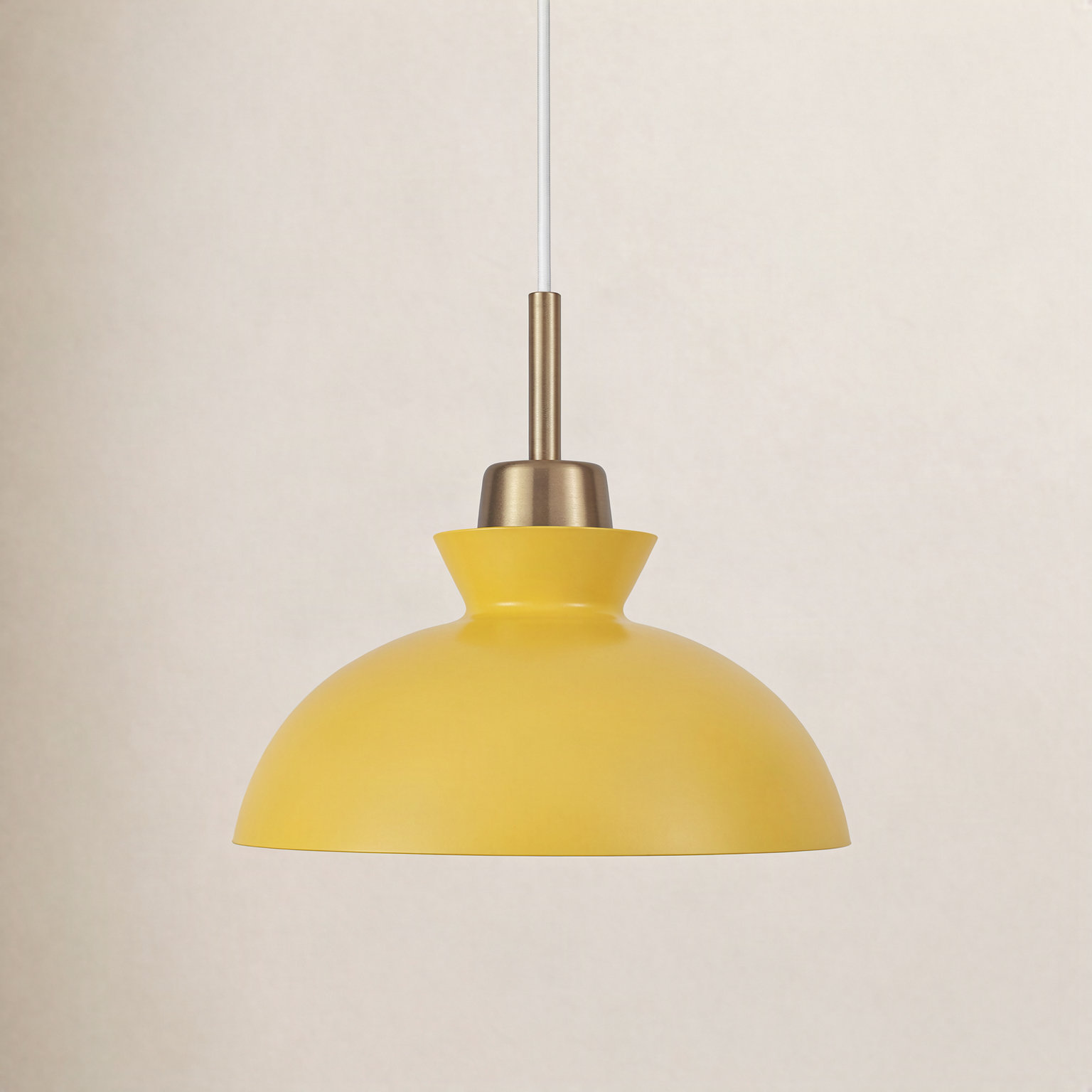 Gibran Single Light Dimmable Pendant, Yellow