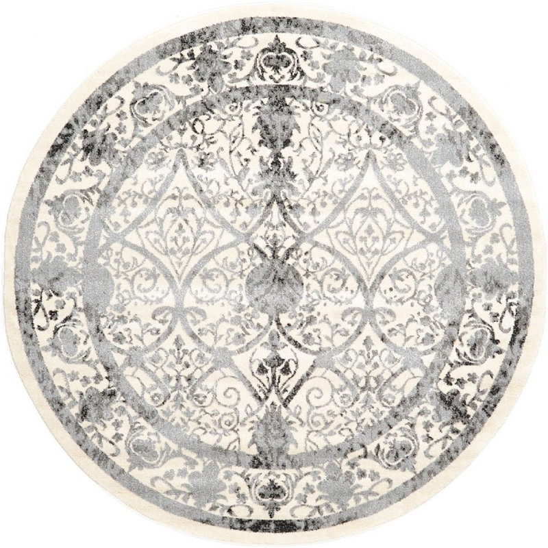 Amika Oriental Indoor Rug, Round 6'