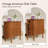 Narrow 2 Drawer End Table With Charging Station-1472558142
