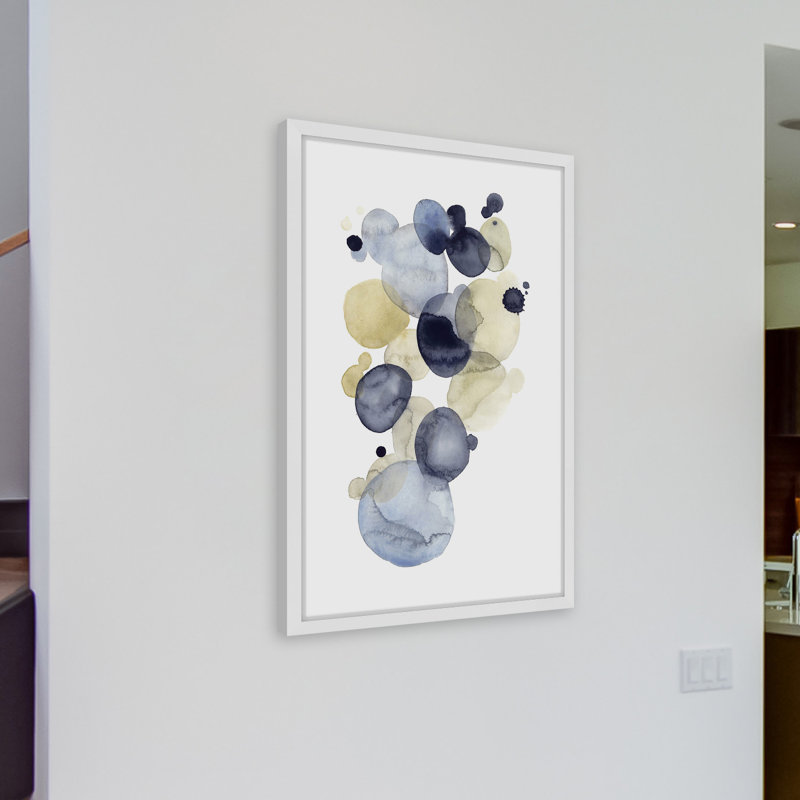 « astéroïde dérivation ii », reproduction d’art encadrée, H 18 po x l 12 po x P 1,5 po