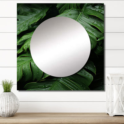 Kimiye - Palms & Palm Trees Square Mirror For Wall Art Decor