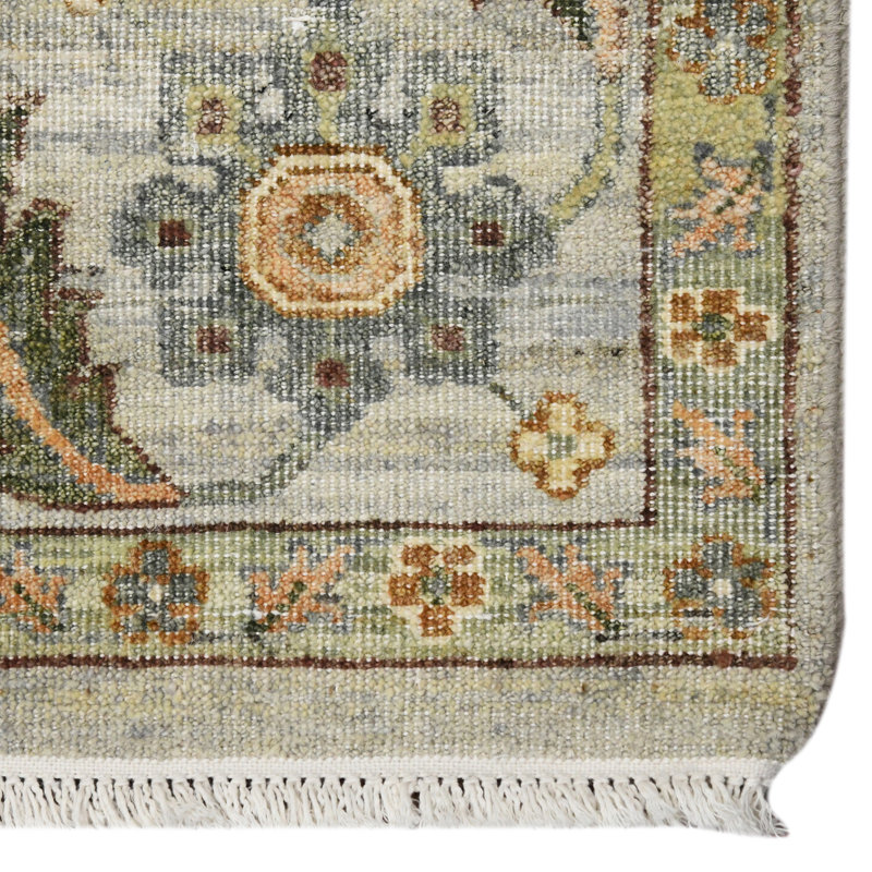 Wool Geometric Area Rug, Rectangle 2' x 3'