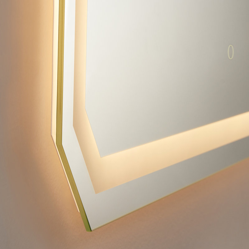 Miroir de salle de bain Jacquees Octogan, 30 po x 48 po
