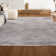 Wolcott Modern Minimalist Pinstripe High-Low Dark Silver/White Rug