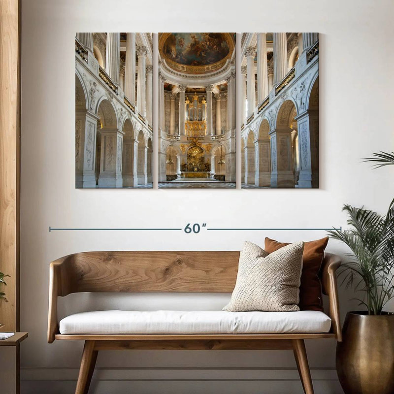 Chapelle royale à Versailles, H 32 po x l 50 po