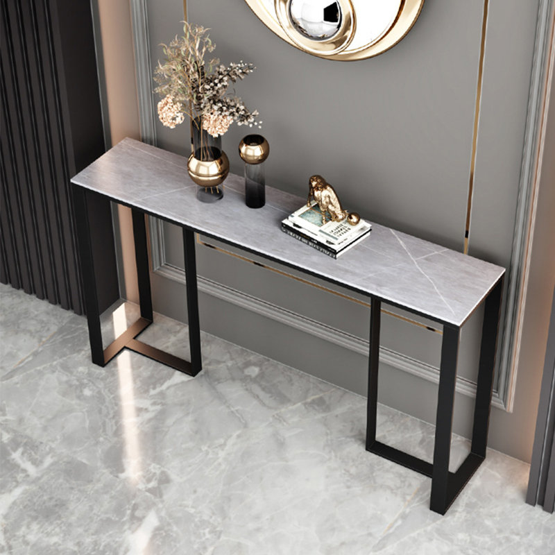 Console Table, 31.5" H x 55.1" W x 11.8" D, Gray