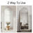 Arched Mirror Full Length For Living Room Farmhouse Bedroom Hallway Entryway Living Room，Bow Arch Floor Mirror-1990489520