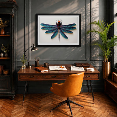 Modern Dragonfly - Framed Print