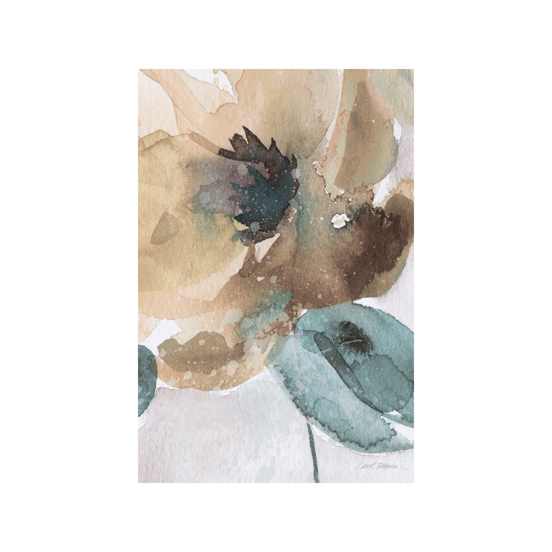 Poppy II by Carol Robinson - Painting on Canvas, 20.32 cm H x 30.48 cm W, No Frame