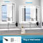 Miroir de salle de bain 40 po x 32 po à DEL, 5 minutes à réglage rapide, 3 couleurs à intensité variable, Cri90 +, fonction mémoire, miroir de salle de bain mural 40,63 po 32,82 caractéristique,-1329270785