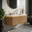 30" Wall Mounted Single Sink Bathroom Vanity with Engineered Marble Top-1149367688