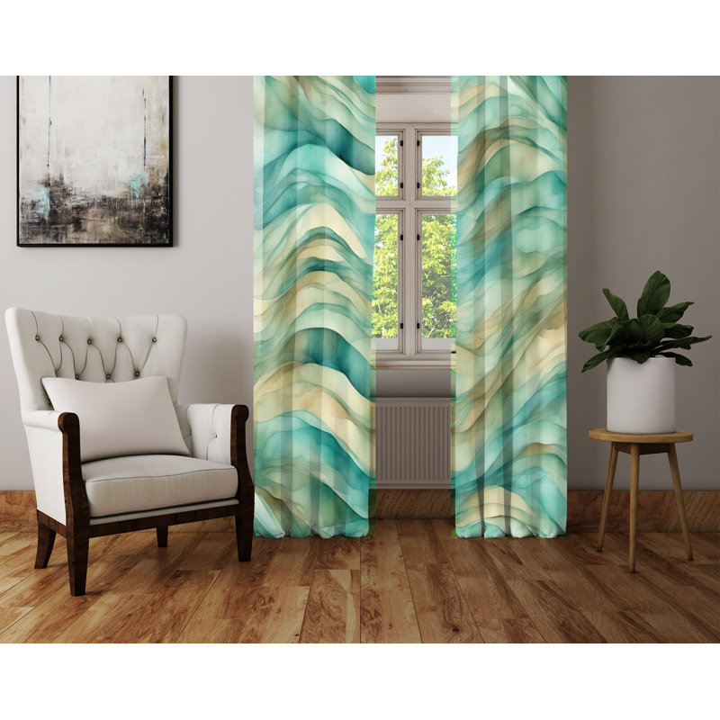 Semi Sheer Curtain Pair, 20" W x 52" L