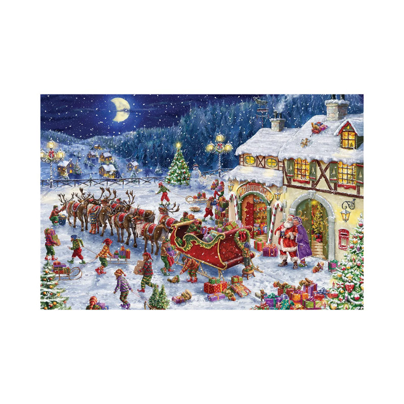 Packing Up The Sleigh by Marcello Corti - Wrapped Canvas Gallery-Wrapped Canvas Giclée, 20.32 cm H x 30.48 cm W