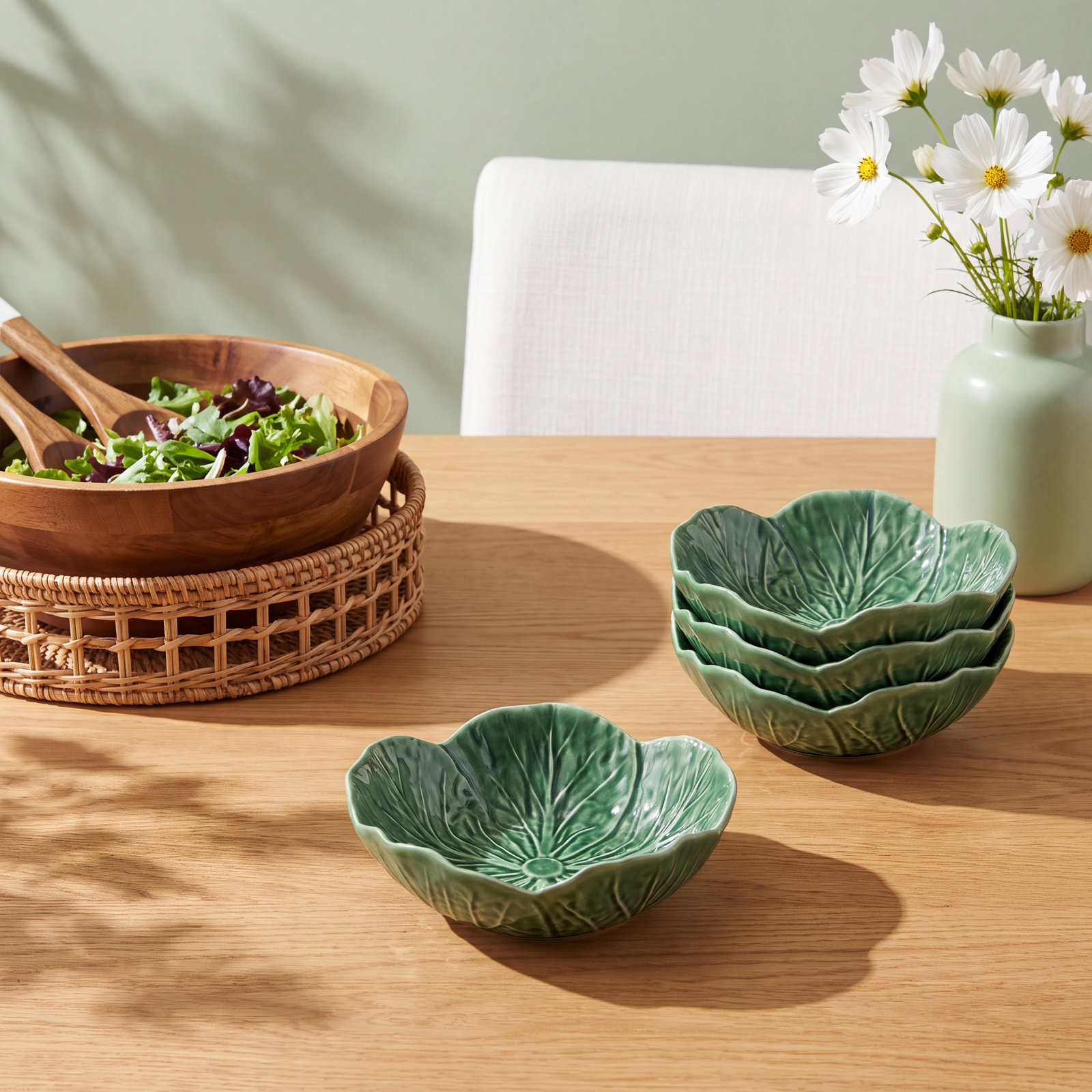 Cabbage Earthenware Soup Bowl